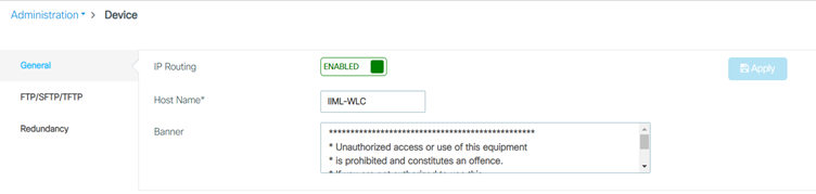 GUI Configuration